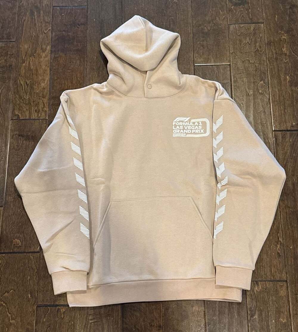 Formula 1 Las Vegas Grand Prix Desert Heat Hooded Sweatshirt Size XL